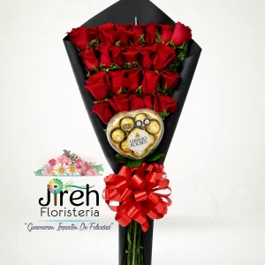 ramo de rosas y chocolates a domicilio en Cali